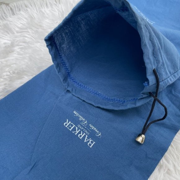 Barker England Creative Collection Dust Bag Blue Cotton Shoe Storage Bag Authent - Picture 9 of 12